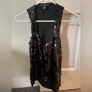 Fun, sequin front, racer back silk tank by Banana Republic!